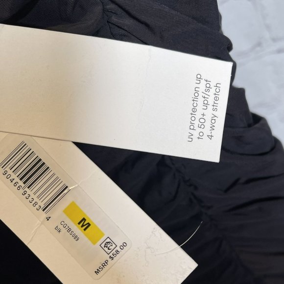 ☀️Tommy Hilfiger Black Size 14 Shirred Tummy Control Halter One-Piece NWT $108 - Picture 9 of 9